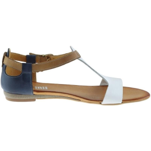 Sandały Carinii B2096 -967 Biało-Niebieskie