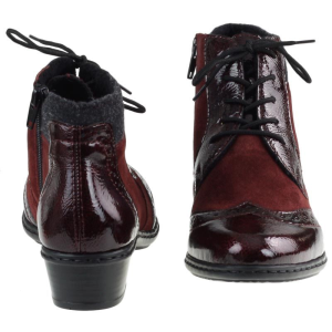 Botki Rieker Y0712-35 Bordowe