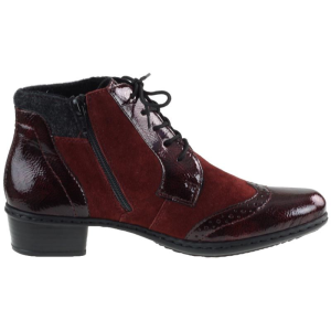 Botki Rieker Y0712-35 Bordowe