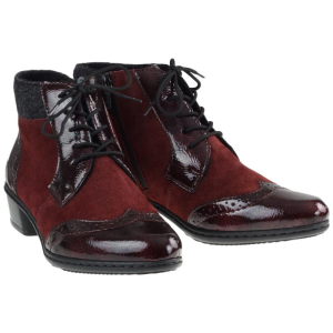 Botki Rieker Y0712-35 Bordowe