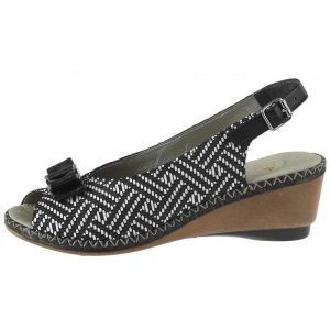 Sandały Rieker 66172 Czarno-białe