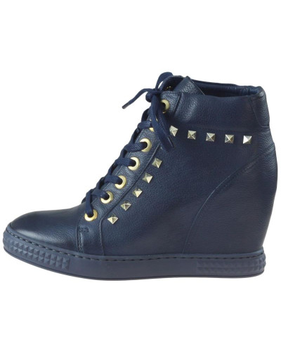 Botki Carinii B3028 Granatowe