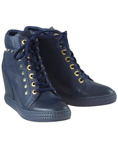 Botki Carinii B3028 Granatowe