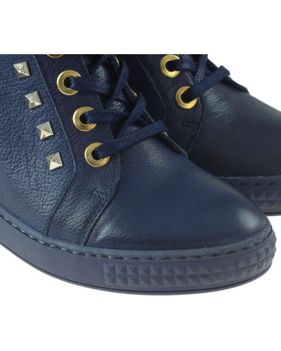 Botki Carinii B3028 Granatowe