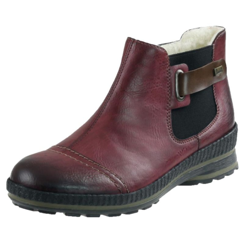 Botki Rieker Z2474 Bordowe