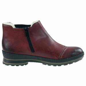 Botki Rieker Z2474 Bordowe