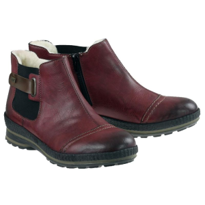Botki Rieker Z2474 Bordowe