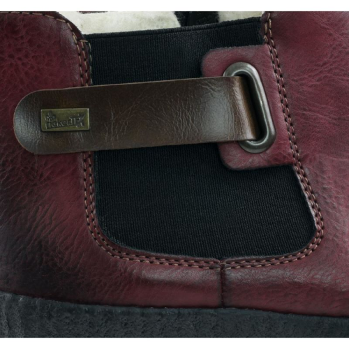 Botki Rieker Z2474 Bordowe