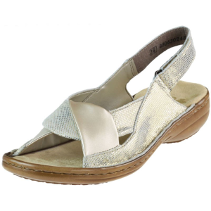 Sandały Rieker 60832-90 Złote