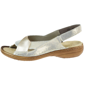 Sandały Rieker 60832-90 Złote