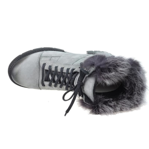 Botki damskie Nessi 18426 Szare 9