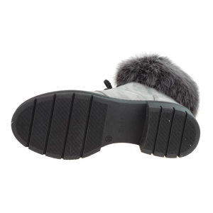 Botki damskie Nessi 18426 Szare 9