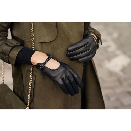 Rękawiczki damskie napoROCK Czarne